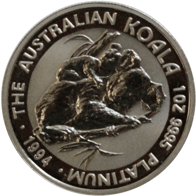 1 oz. Australian Koala Platinum - Obverse