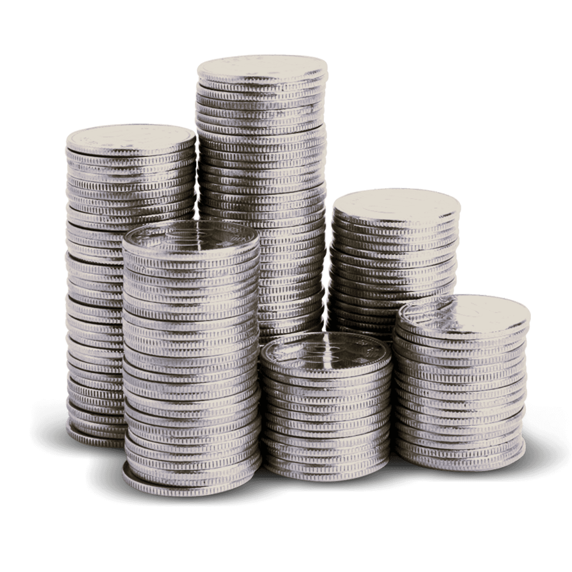 Stacked palladium coins