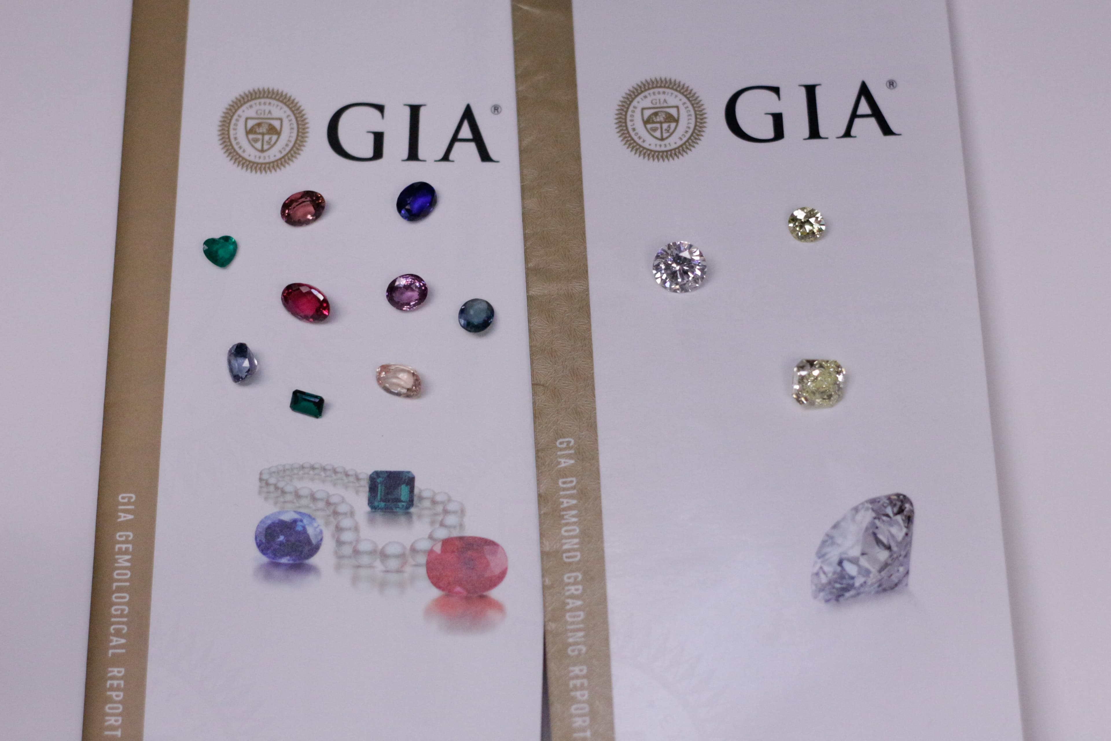 Scrap gold buyers evaluating items