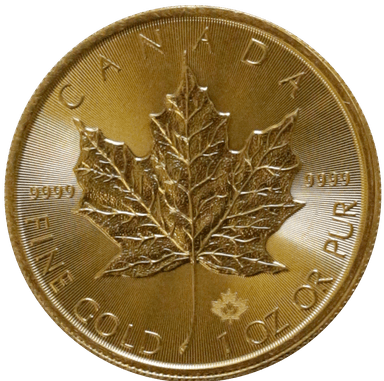 Canadian Gold Maple Leaf - Reverse