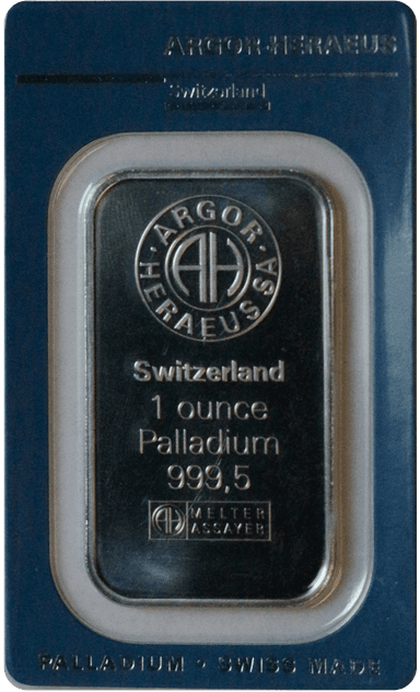 Credit Suisse 1 oz. Palladium Bar - Obverse