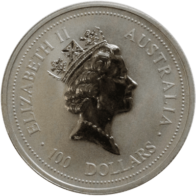 1 oz. Australian Koala Platinum - Reverse